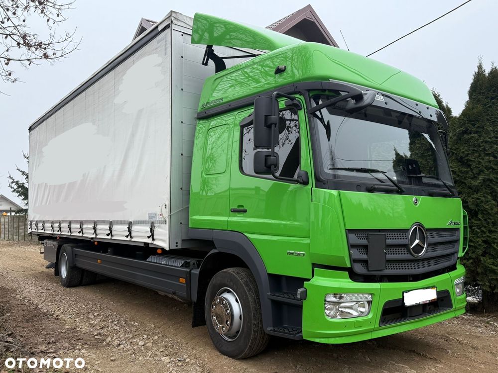 Mercedes-Benz ATEGO 1530 / FIRANKA / 20 EUROPALET / 8.10 M DŁUGOŚCI / 250 TYŚ KM / 2020 ROK / ZSUWANY DACH / SYPIALKA / AUTOMAT / EURO 6 - 1