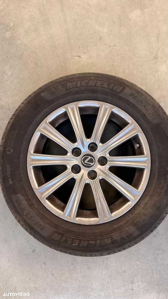 Jante ORIGINALE cu senzori si anvelope de VARA MICHELIN 225/65/R17 ptr LEXUS RX 450H - 1