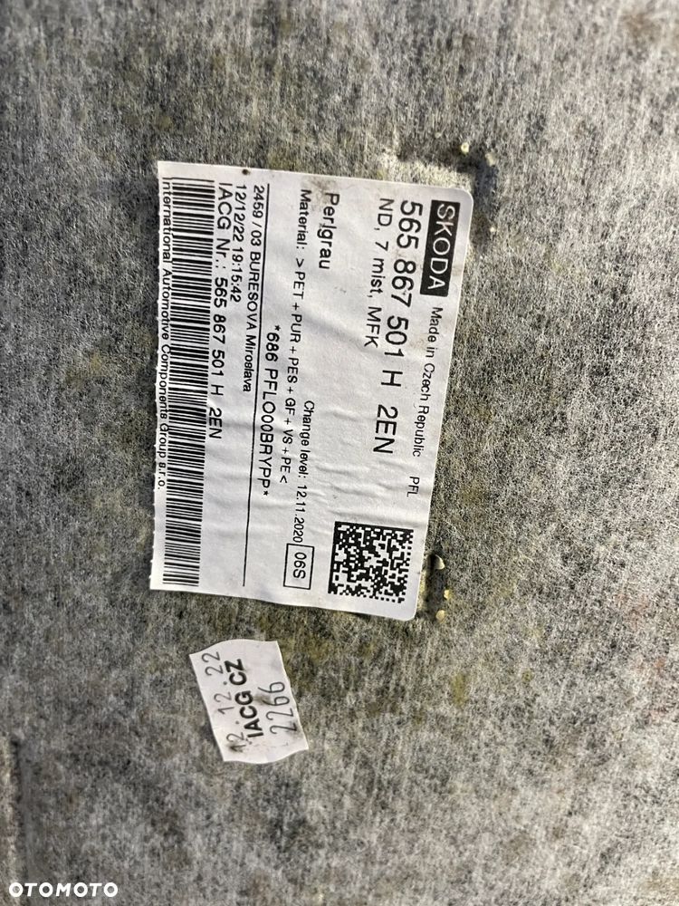SKODA KODIAQ 22ROK PODSUFITKA  565867501H - 4