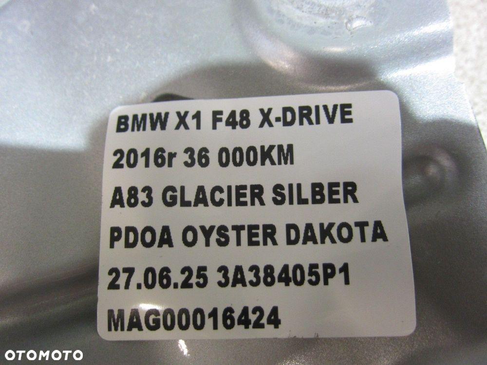 BMW F48 X1 MOCOWANIE BŁOTNIKA PRAWY PRZÓD PRAWA STRONA 41007355992 7355992 - 12