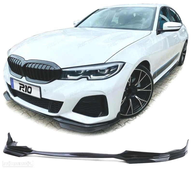 SPOILER LIP BMW G20 G21 18- LOOK M PERFORMANCE PRETO BRILHANTE - 1
