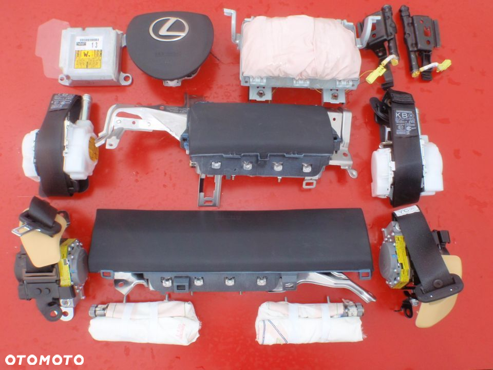 AIRBAG LEXUS LC 500 LC500 AIRBAG PODUSZKA POWIETRZNA KIEROWCY NABÓJ MASKI PASY PAS DESKA SKÓRA - 7