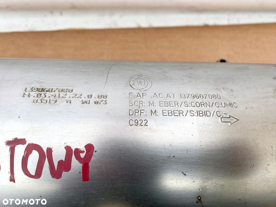 BOXER JUMPER 2.0 B-HDI 16- FILTR CZĄSTEK STAŁYCH DPF FAP EURO 6 KOMPLETNY - 2