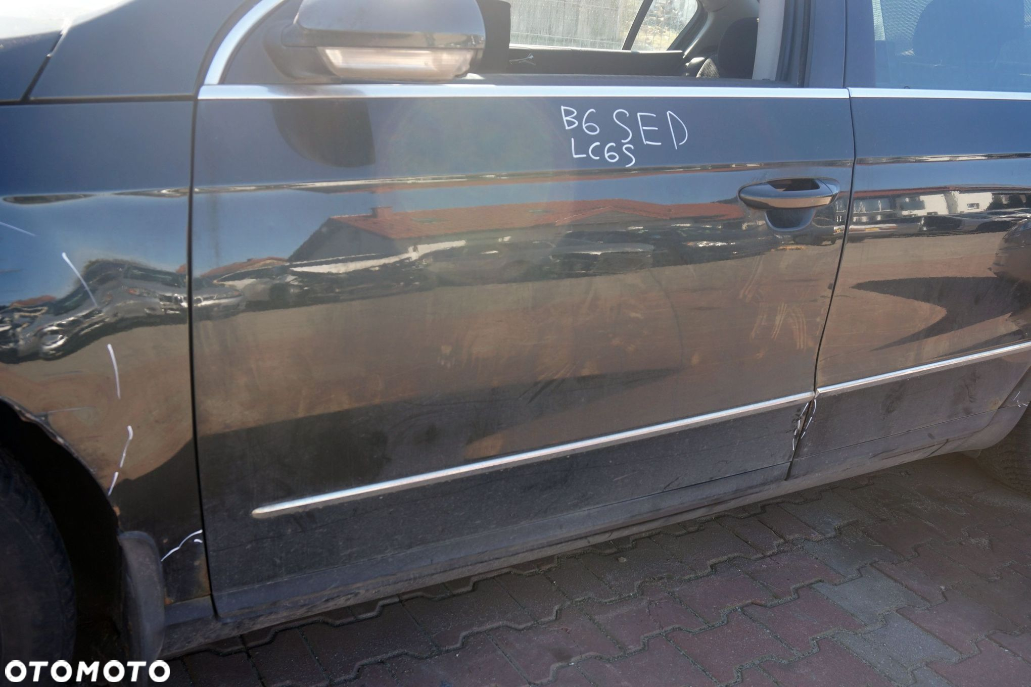 DRZWI PRZEDNIE LEWE PASSAT B6 SEDAN LC6S  ZIELONY VOLKSWAGEN 2005-2010 - 4