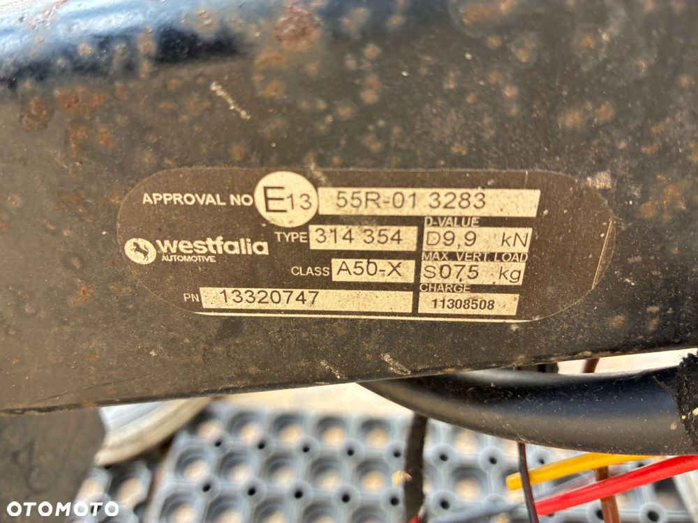ZAFIRA C HAK HOLOWNICZY Tabliczka kuła moduł wiązka BRAK KLUCZYKA WESTFALIA - 3