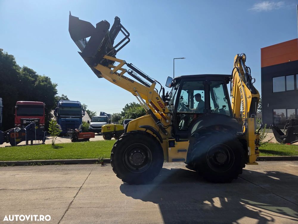 New Holland B115D, NOU, ROTI EGALE, 10t, FULL OPTION, motor 120CP, brat excv extensibil cu inst picon, cupa multifunctioinala 4x1, aer conditionat, masa operationala 10tone, cutie AUTOMATA POWERSHIFT, JOYSTICKURI, posibilitate leasing 5 ani-PROMOTIE 88.900 EUR - 12