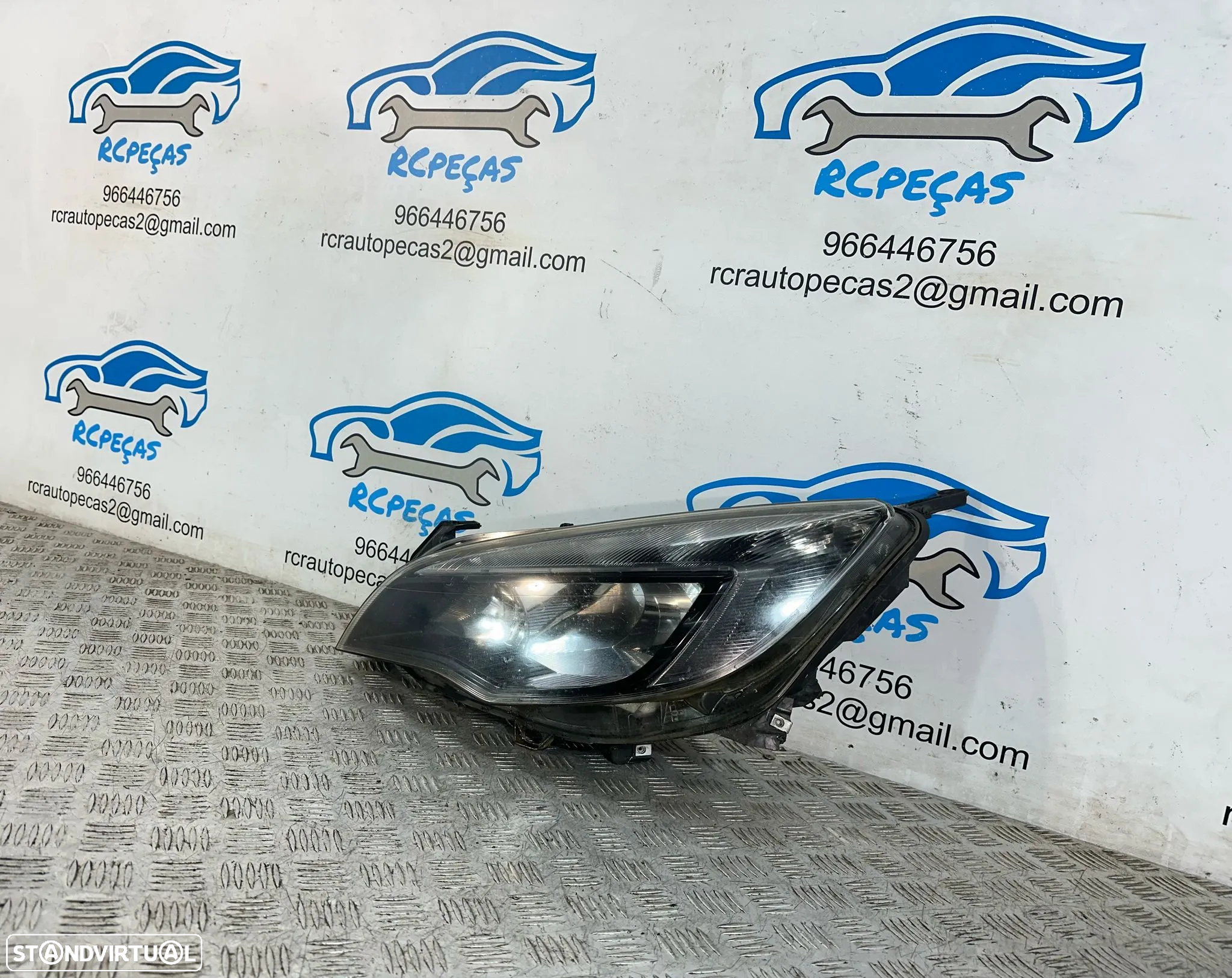 .Conjunto Oticas Farois Frontal Frente Esquerda Direita Halogenio Original GM Opel Astra J 1LG010011-17 1LG010011-18 - 11