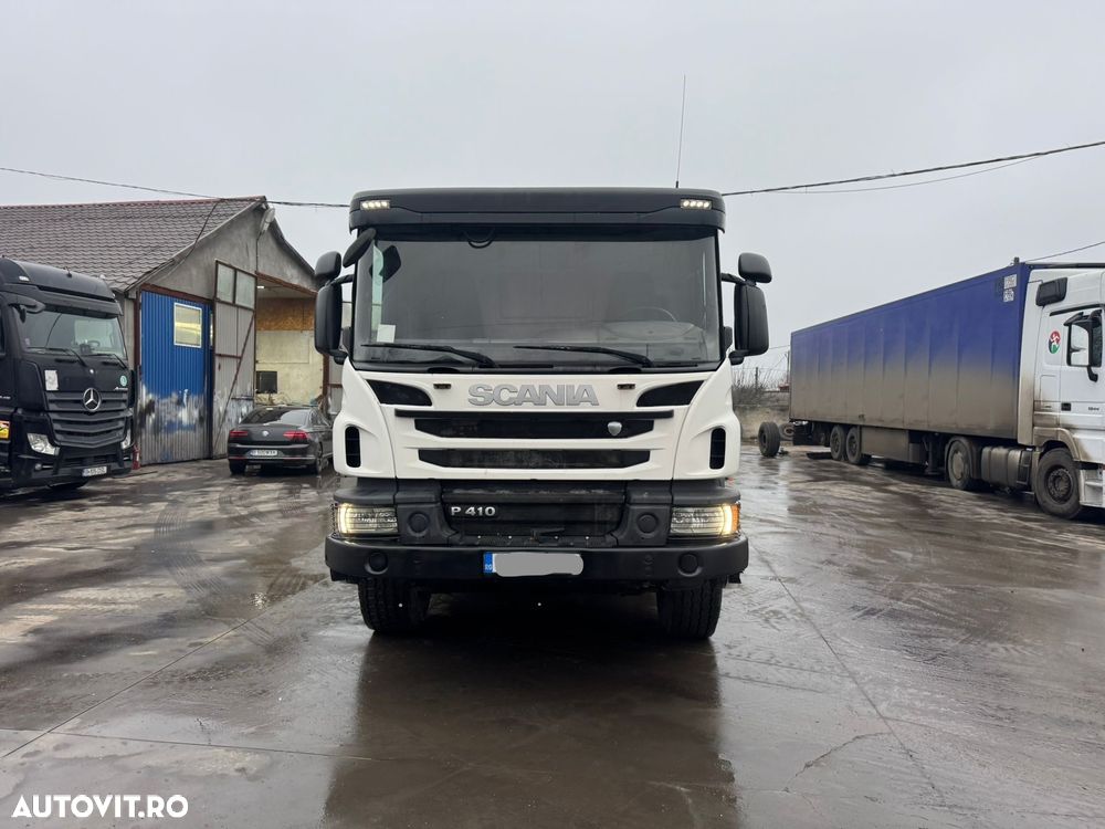 Scania P410 8x4 Basculanta Bena Posterioară Hardox Schmitz 18mc - 1