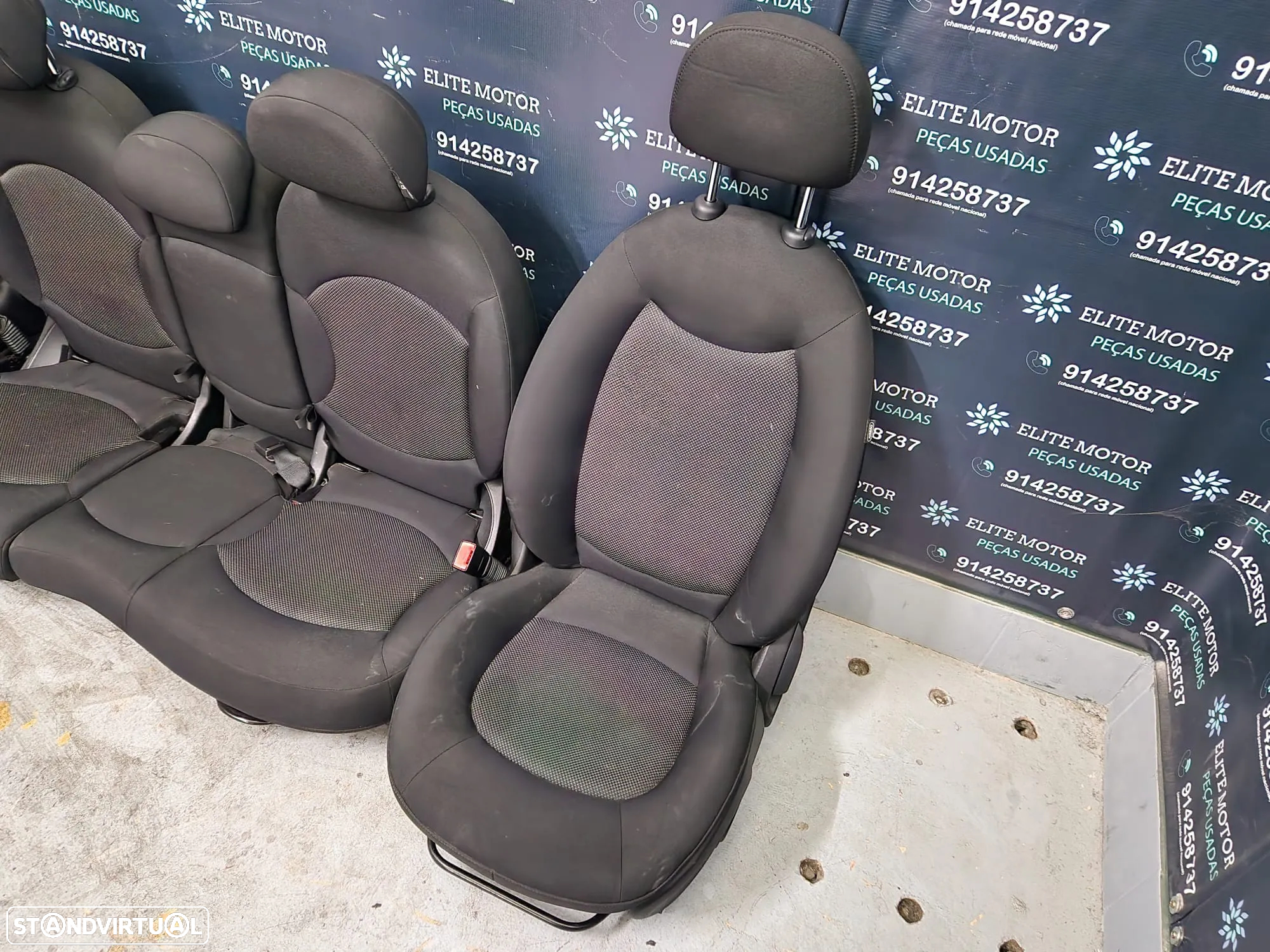 Jogo de bancos usados MINI ONE COOPER R60 COUNTRYMAN tecido - 6
