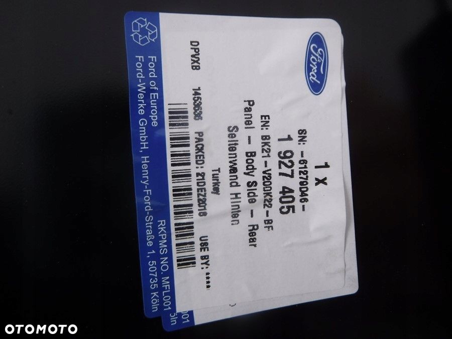 FORD TRANSIT CUSTOM BŁOTNIK TYŁ NOWY ORYGINAŁ PRAW - 2