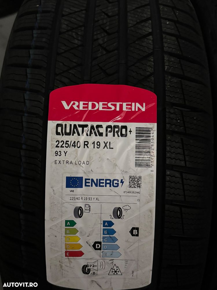 Vând 4 anvelope 225/40/19 vredestein de patru sezoane noi - 2