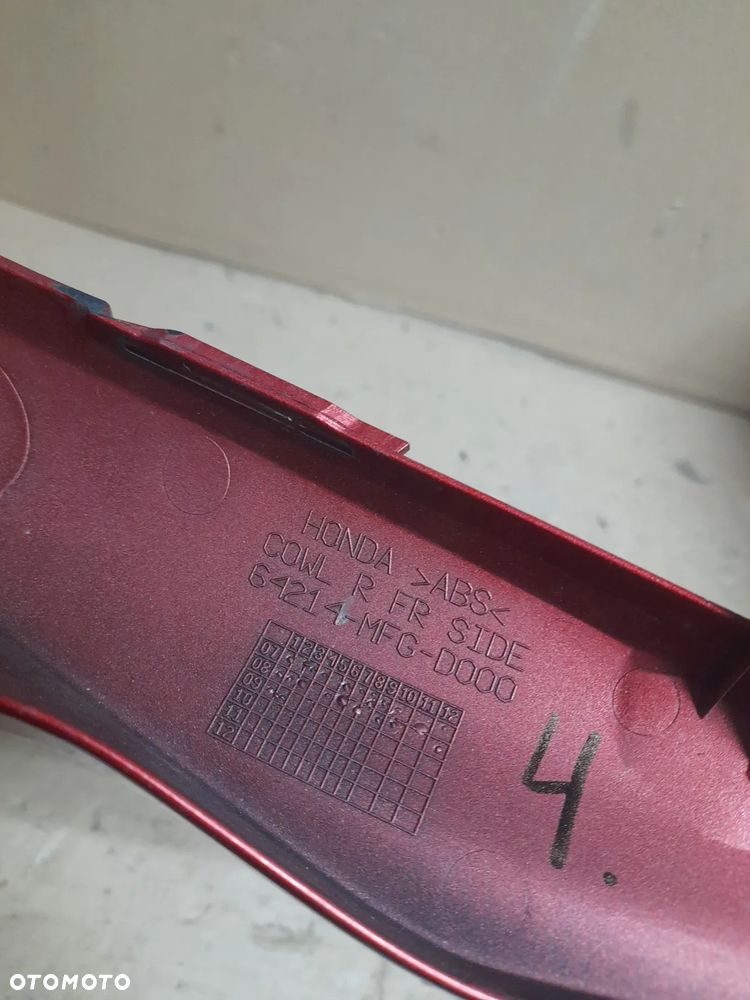 CZACHA CZASZA OWIEWKA PRZÓD HONDA CB 600F HORNET PC41 07-13 64214-MFG-D000 - 3