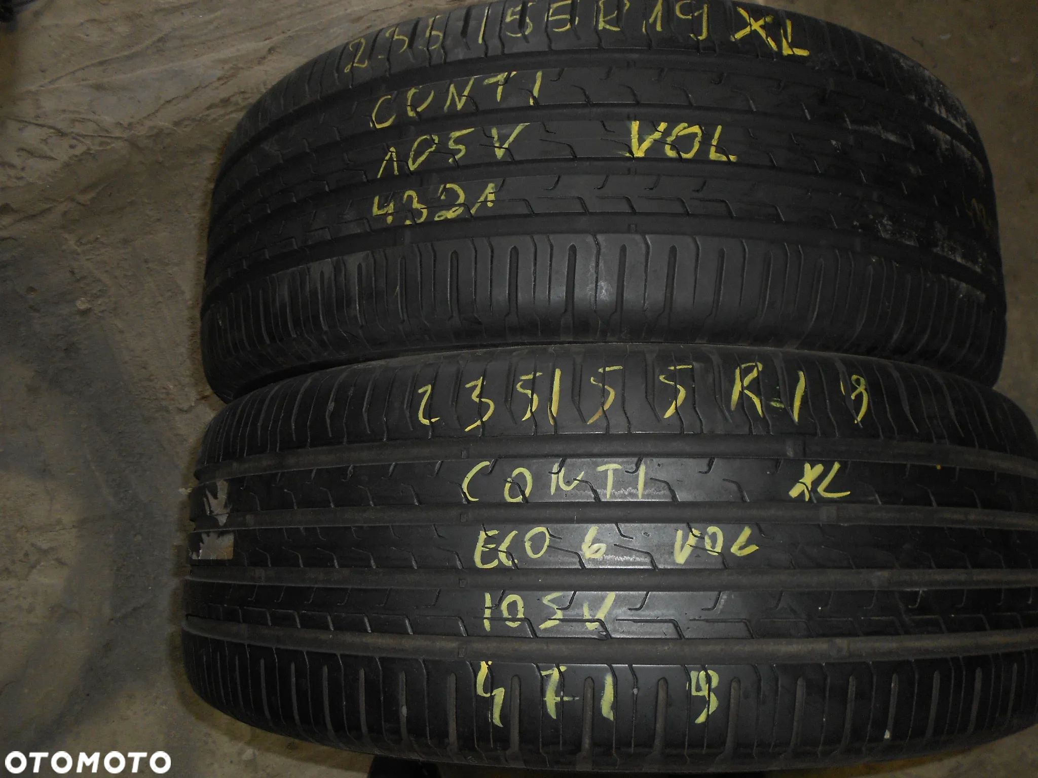 OPONY 235/55R19  CONTINENTAL ECO CONTACT 6 XL VOL DOT 4321 / 4719 8MM - 1