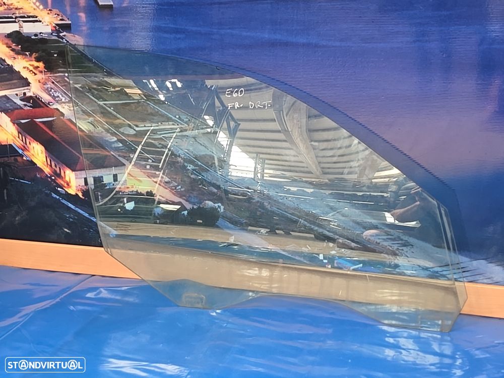 Vidro da porta frente direita vidro laterais para bmw série 5 e60 e61 2003- - 1