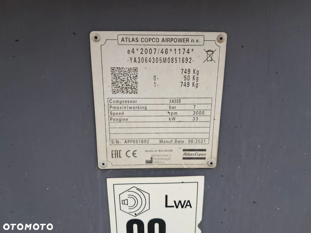 Atlas Copco XAS 88 - 8
