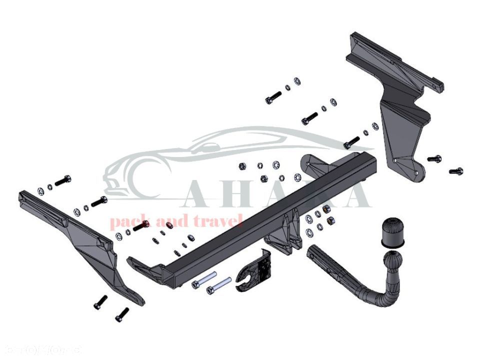 Hak Holowniczy Odkręcany Do Toyota Verso S 2010-2015 - 3