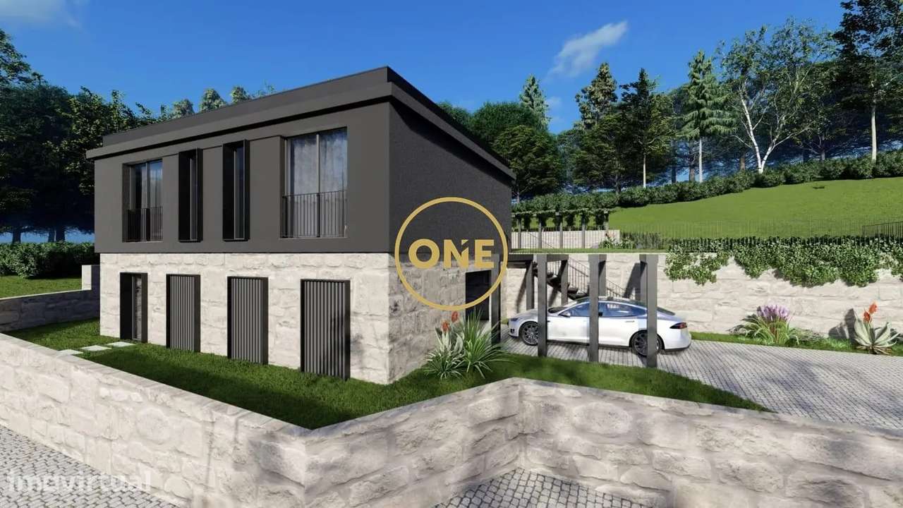 Moradia Individual T4,nova,arquitetura moderna,terreno com 1670m2 - Grande imagem: 2/14