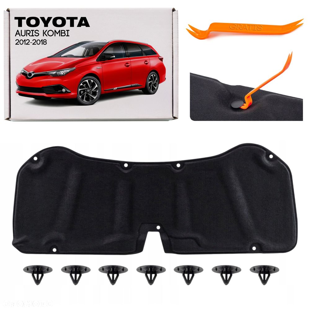 wygłuszenie maski 5334102340 toyota auris ii 2012-2018 kombi - 1