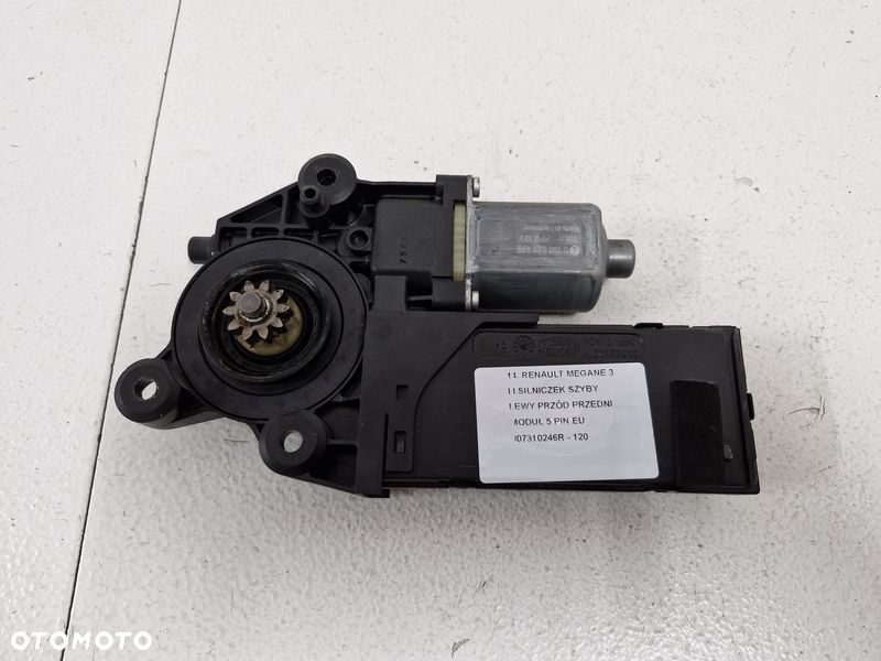 renault megane iii 3 silniczek szyby lewy przód 5 pin eu 807310246r - 1