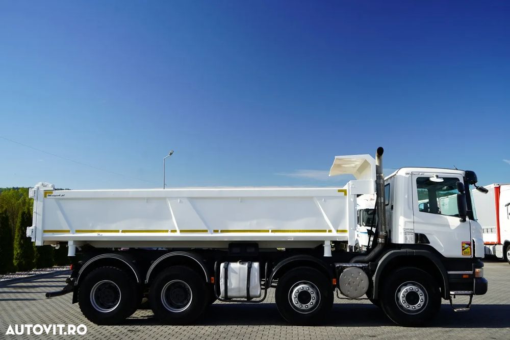 Scania P 380 / 8x4 / BASCULATOR / HIDRODOXY SIDE / BORDMATIC / IMPORTAT / SARCINĂ UTILĂ: 18.500 kg - 14