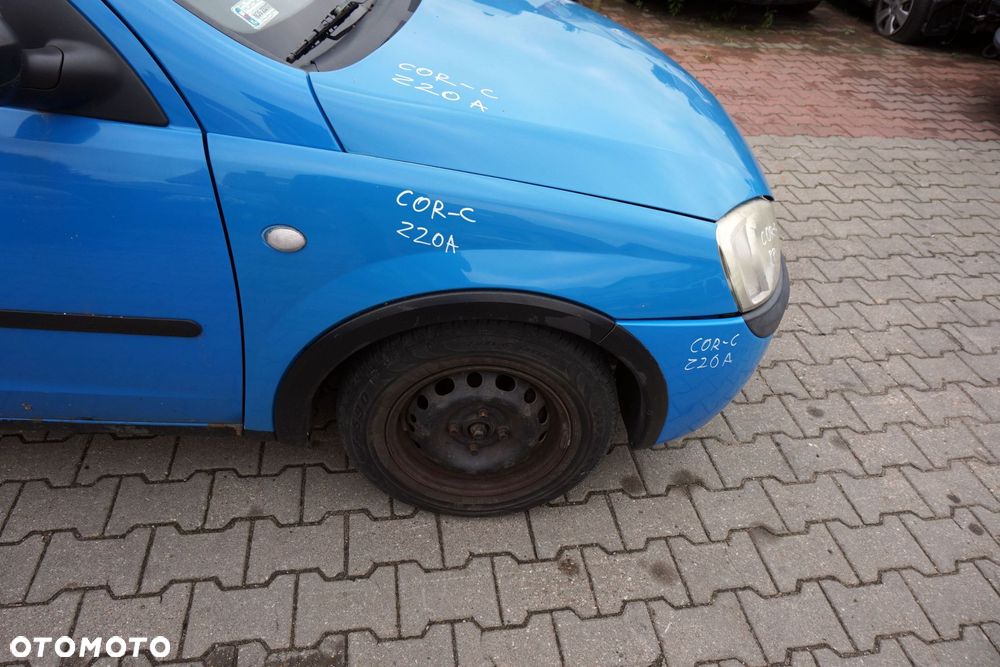 MASKA ZDERZAK BŁOTNIKI LAMPY CORSA C III Z20A  OPEL 1999-2003 NIEBIESKI PRZÓD KOMPLETNY - 15