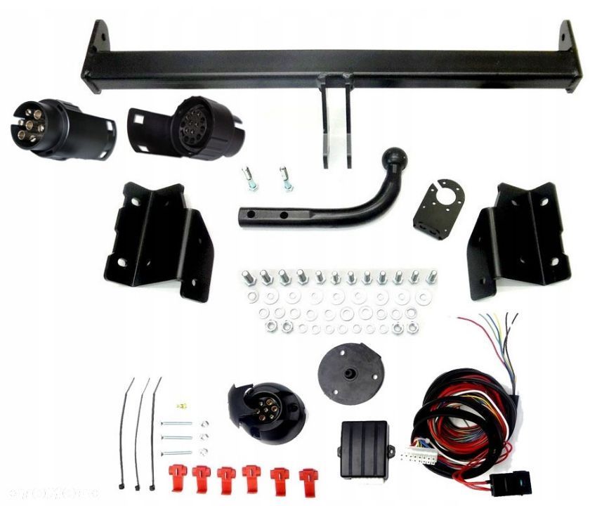 Nowy Kompletny Hak Holowniczy+ Kula + Moduł z Wiązką Uniwersalną + Gniazdo elektr. BEZ CIĘCIA ZDERZAKA do Kia Sportage 3 III + Hyundai IX35 Suv Od 2010 do 2015 GRATIS ADAPTER 7/13 - 2