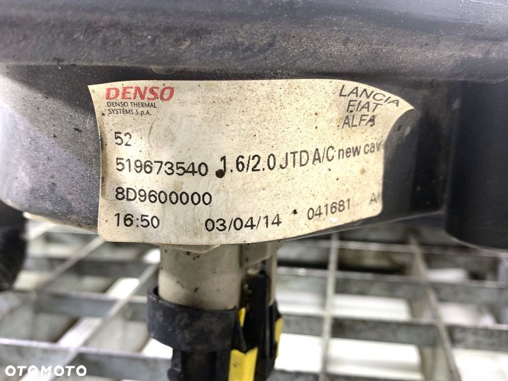 WENTYLATOR CHŁODNICY  FIAT DOBLO Autobus (263_) 2009 - 2022 1.6 D Multijet (263AXD1B) 77 kW [105 - 5