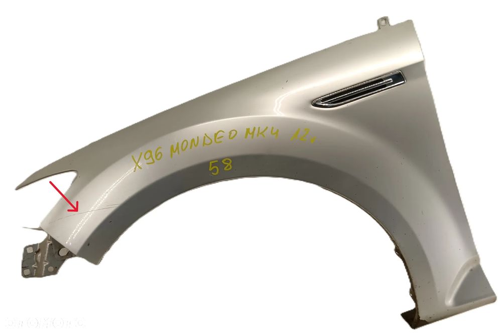 BŁOTNIK LEWY PRZEDNI FORD MONDbłotnik lewy przód przedni FORD MONDEO MK4 LIFT 10-14 58EO MK4 LIFT 10-14 LA - 1