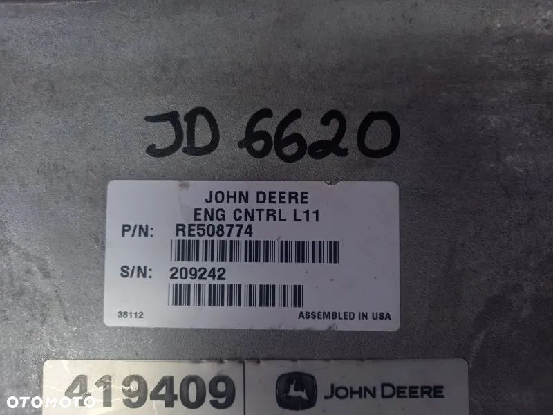 Komputer sterownik silnika L11 RE508774 John Deere 6620 - 2