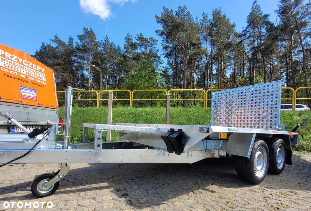 TEMARED Przyczepa koparkowa BUILDER 2615/2 C dmc 2700kg koła R14C pod koparkę MOCNA - 8