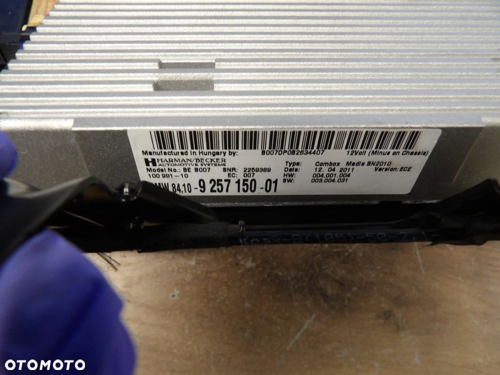 BMW - F10,F11 - MODUŁ , STEROWNIK COMBOX - BLUETOOTH - 9257150 - 2