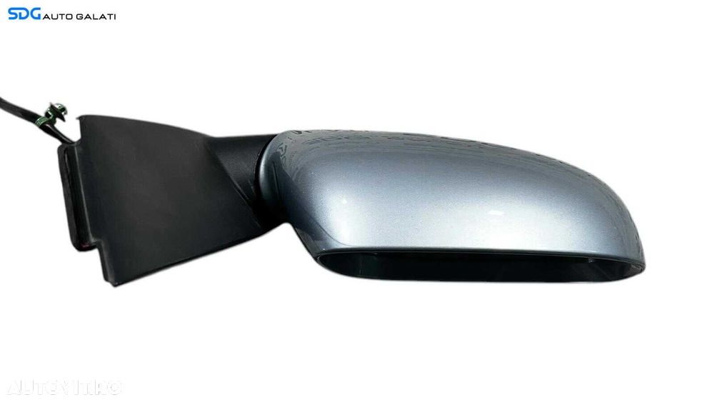 Oglinda Electrica Dreapta Volkswagen Touran 2003 - 2010 Culoare Albastru Deschis Cod 010744 [ L5711 ] - 4