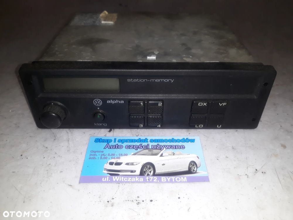 RADIO VOLKSWAGEN GOLF II  ALPHA - 1
