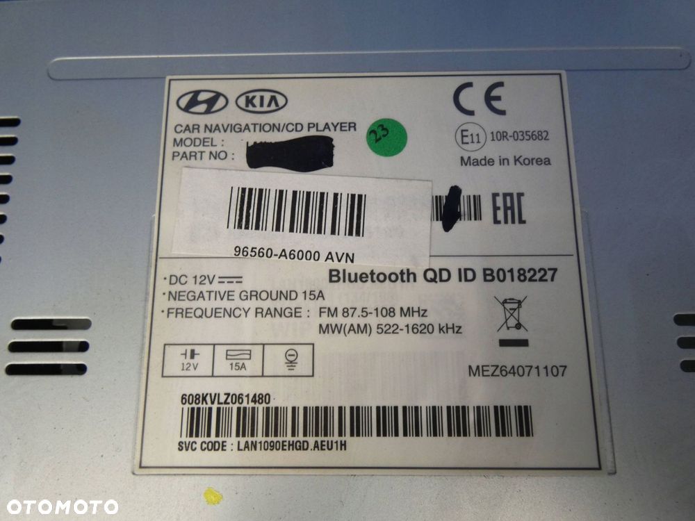 HYUNDAI I30 II RADIO FABRYCZNE NAWIGACJA EKRAN WYŚWIETLACZ - 3