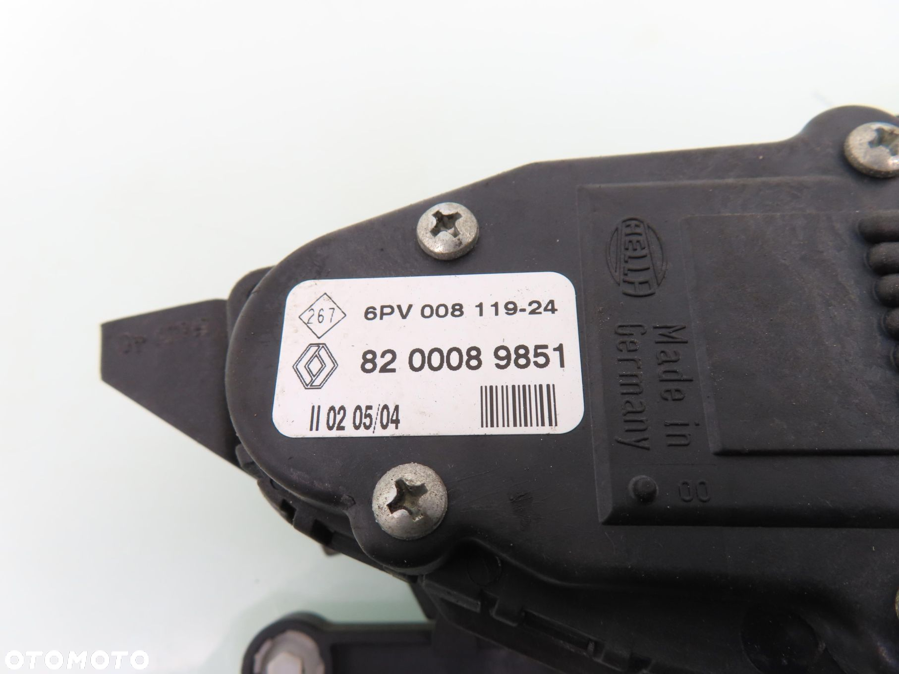 POTENCJOMETR GAZU RENAULT CLIO II 1.5 dCi 8200089851 6PV00811924 - 5