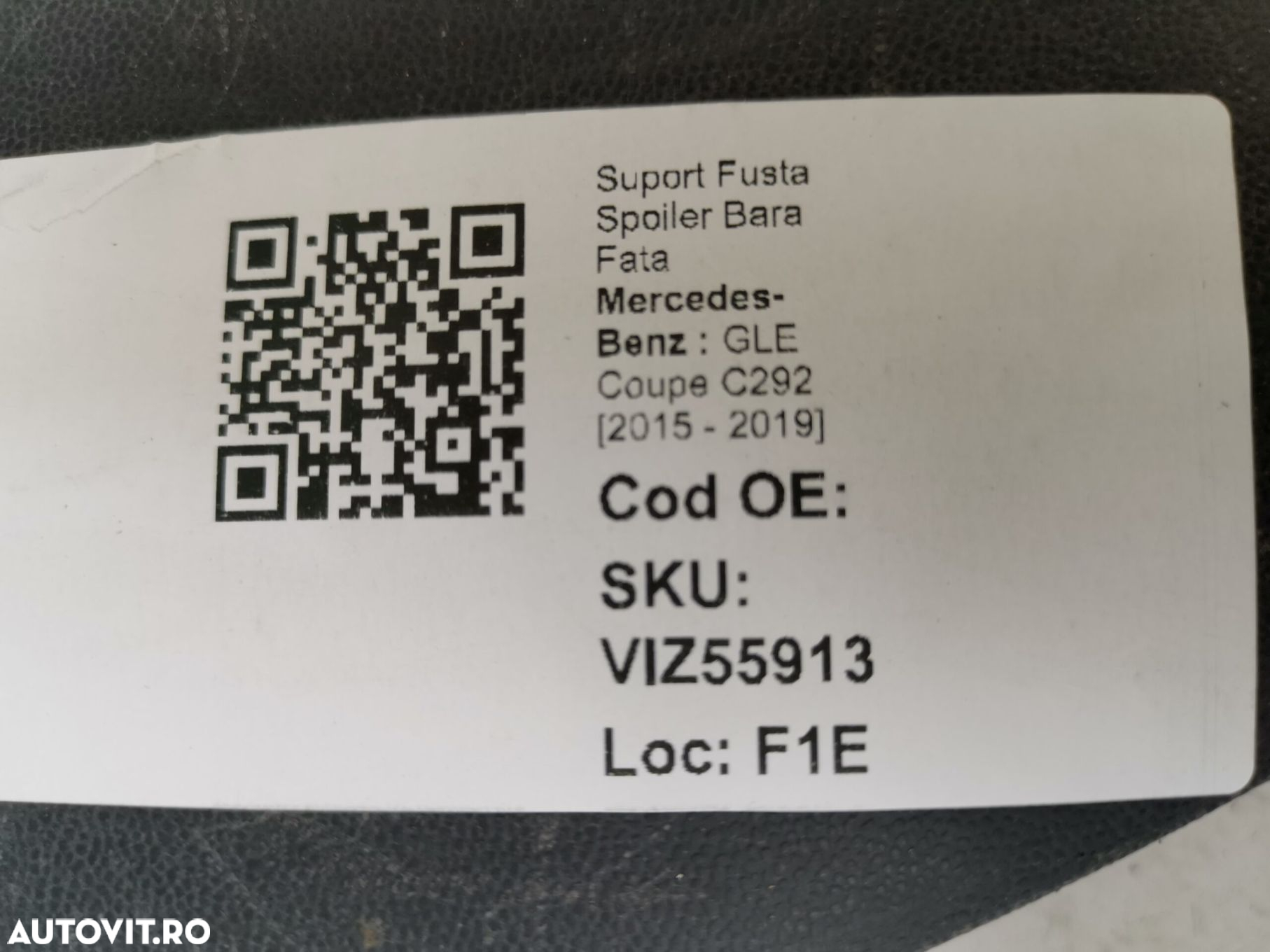 Suport Fusta Spoiler Bara Fata Mercedes-Benz  GLE Coupe C292 [2015 - 2 - 8