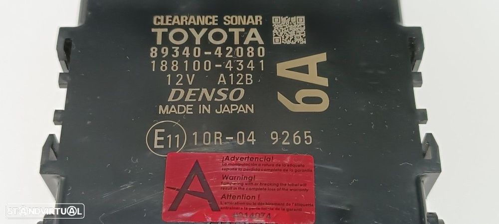 MÓDULO ELETRÓNICO TOYOTA RAV 4 ADVANCE HYBRID - 6