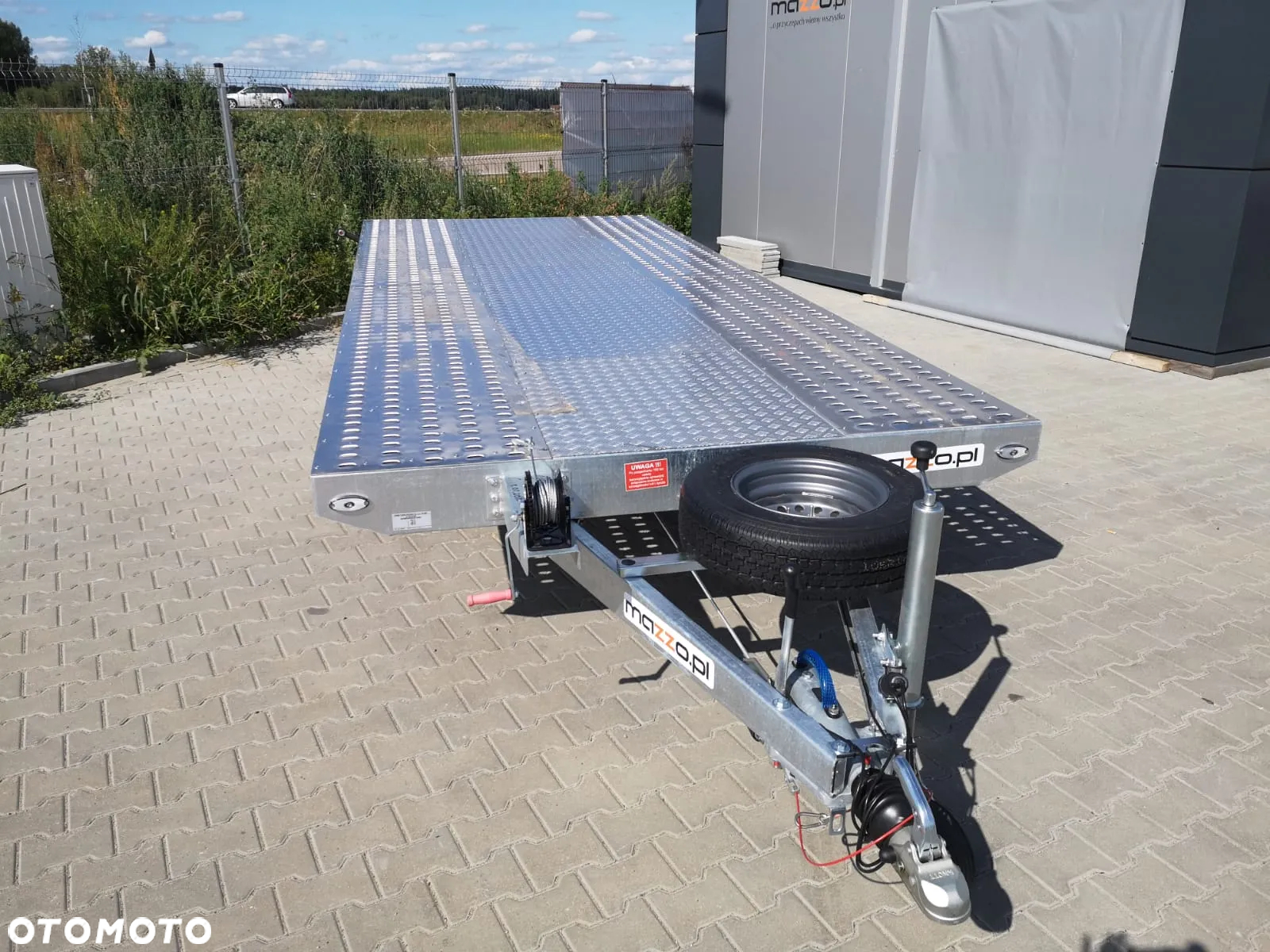 Boro Dostawa laweta 500x210cm DMC3000kg wypełnienie blacha alu, prosta platforma AMORTYZATORY Koło zapasowe - 9