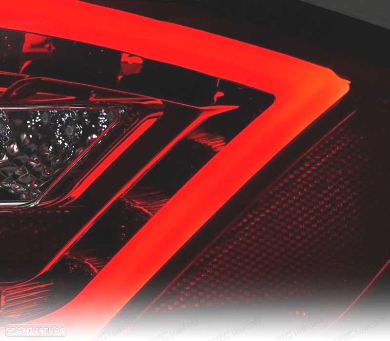 FAROLINS TRASEIROS PARA PORSCHE BOXSTER 987 05-08 LIGHT BAR DINAMIC FUNDO VERMELHO FUMADO - 6