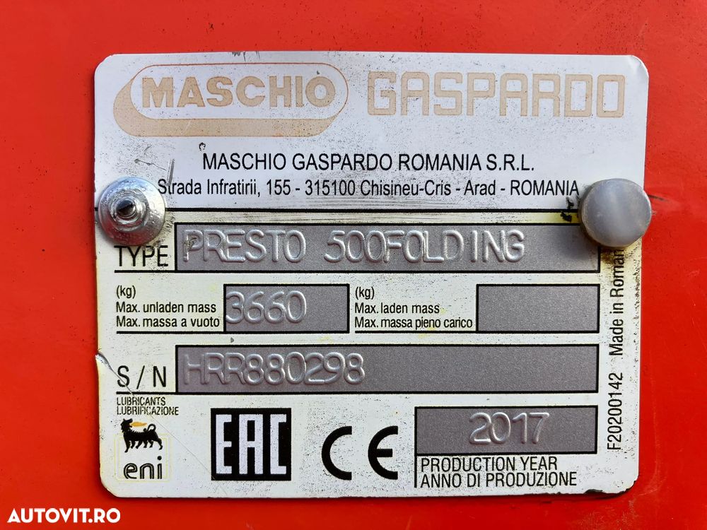 Maschio PRESTO 500 - 14