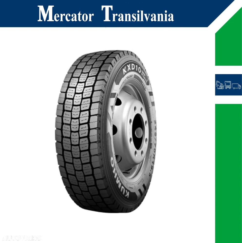 Anvelopa NOUA M+S* Hybrid 315/60R22.5 Kumho KXD10 152/148L D/C/76dB(B) Tractiune - 1