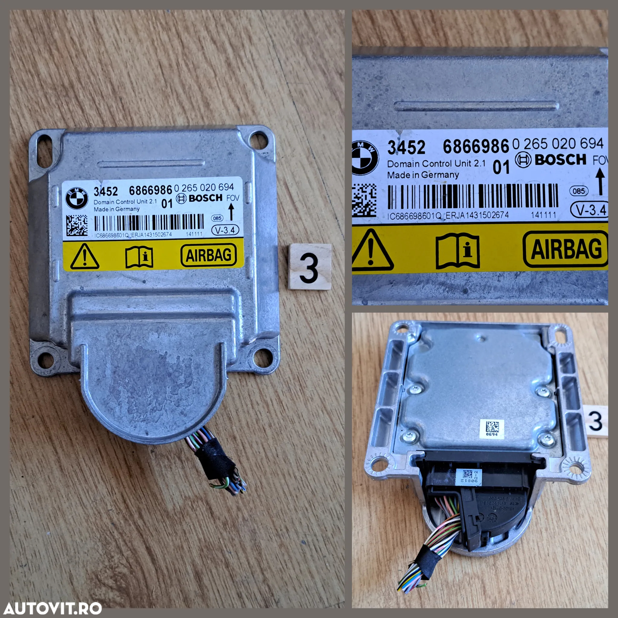Modul ICM Bmw Modul TV Tuner Audi ECU modul Airbag Bmw calculator SAM airbag C-Class w205 - 4