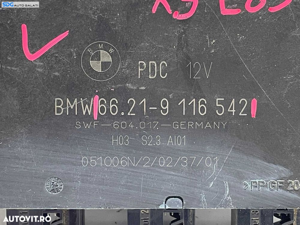 Unitate Modul Calculator Senzori Parcare PDC Parktronic BMW X3 E83 2003 - 2010 Cod 66.21 9116542 [L3474] - 3