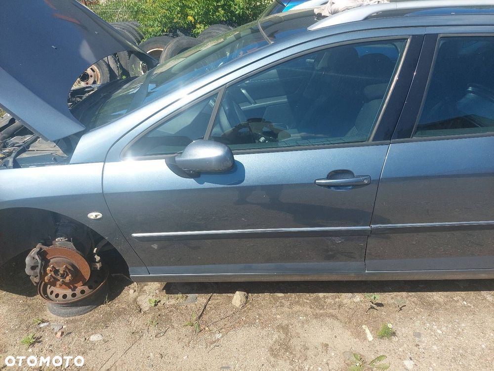 DRZWI KOMPLETNE LEWY PRZÓD PEUGEOT 407 I KOMBI EZWD - 1