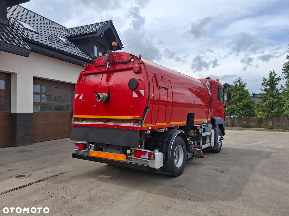 MAN TGS 18.320 Zamiatarka Bucher Optifant 70 2 Silniki Szczotki L/R Karcher Listwa Wysokiego Ciśnienia Dodatkowy Zbiornik Wody - 4