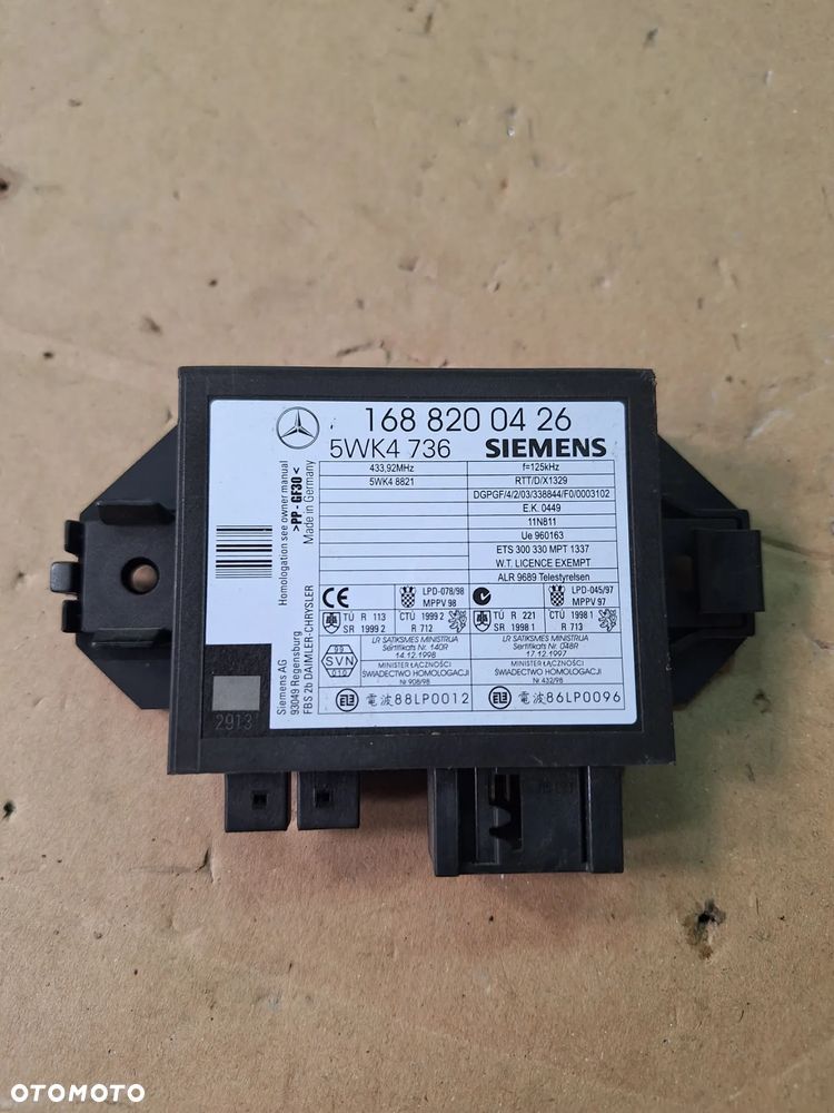 MERCEDES A-KLASA W168 moduł sterownik IMMOBILIZER 1688200426   (45/11)