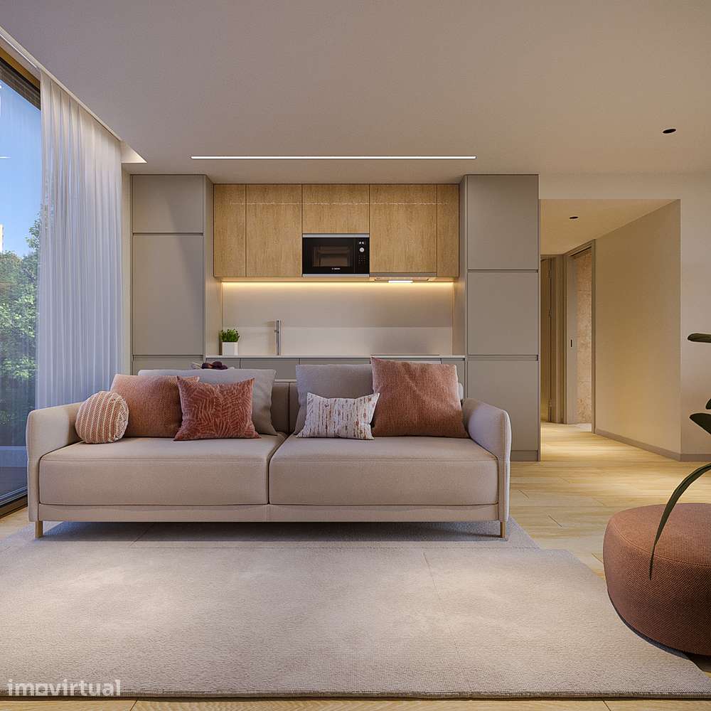 Apartamento T1 Novo com Varanda e Garagem - Grande imagem: 3/35