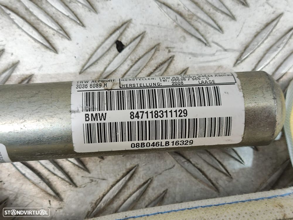 Conjunto Cortinas Laterais Airbag Esquerda Direita BMW Serie 3 E92 7118312 7118311 - 8