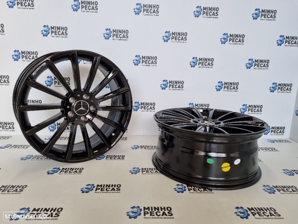 Jantes Mercedes (C63) AMG Turbine em 19 Preto Brilho - 4