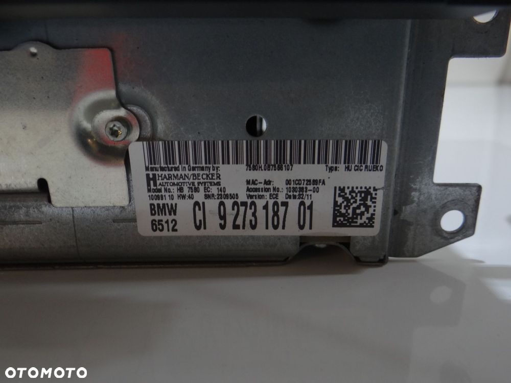 RADIO NAWIGACJA BMW E90 E91 E92 E93 9273187 - 2